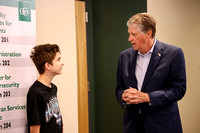 Governor McKee meets cyber camp students
