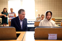 Governor McKee meets cyber camp students