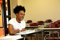 Smiling in classroom