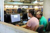 Male student in Library