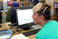 Male student in Library