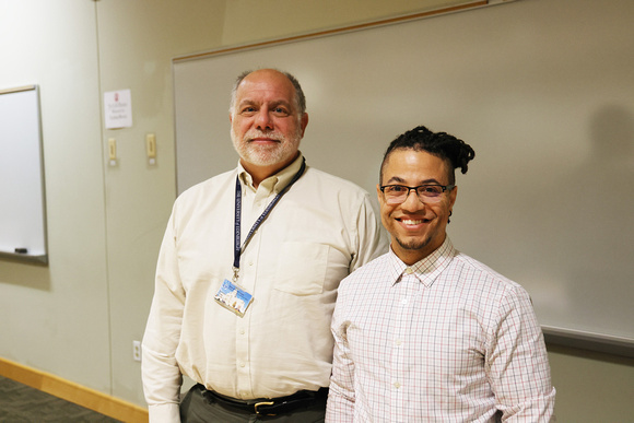 DEM Director Terry Gray and DEM Climate Justice Specialist Chris Gaynor