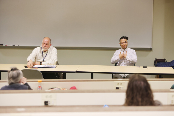 DEM Director Terry Gray and DEM Climate Justice Specialist Chris Gaynor