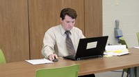 Staff with computers