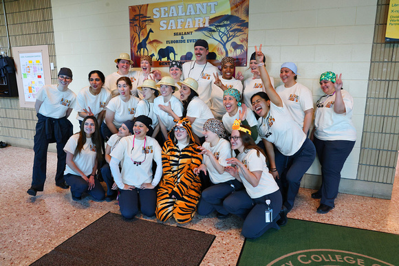 Dental students sealant day