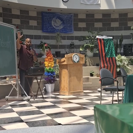 Recognizing Juneteenth: Featured The induction of the Pan-African Flag in the Liston Atrium